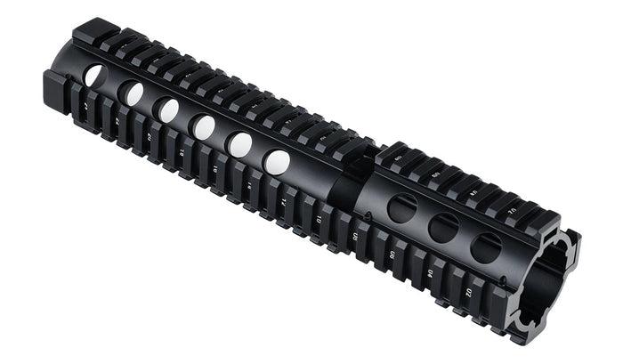 AR-15 Extended Drop-in Quad Rail Handguard with FSP Cutout, Carbine-length 10.5"