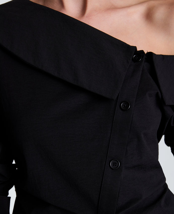 Asymmetrical Button Down Shirt