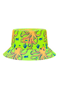Bucket Hat in Octopus Green