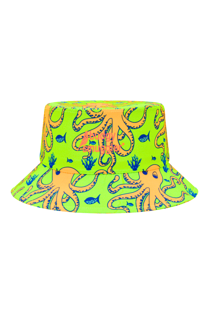 Bucket Hat in Octopus Green