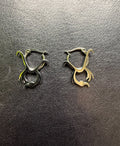 Cyb3rw3nch Taurus Zodiac Hoops