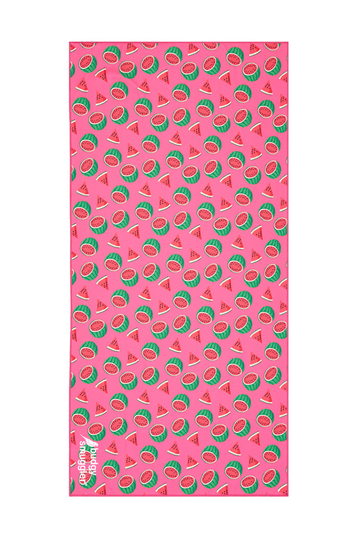 Watermelon double sided beach towel, front view