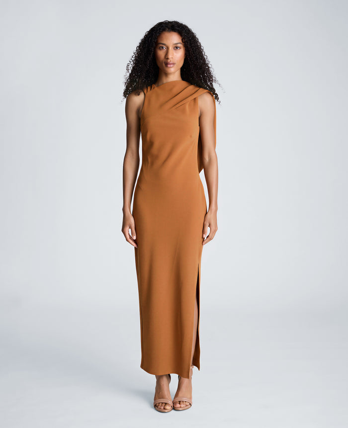 Drape Back Maxi Dress