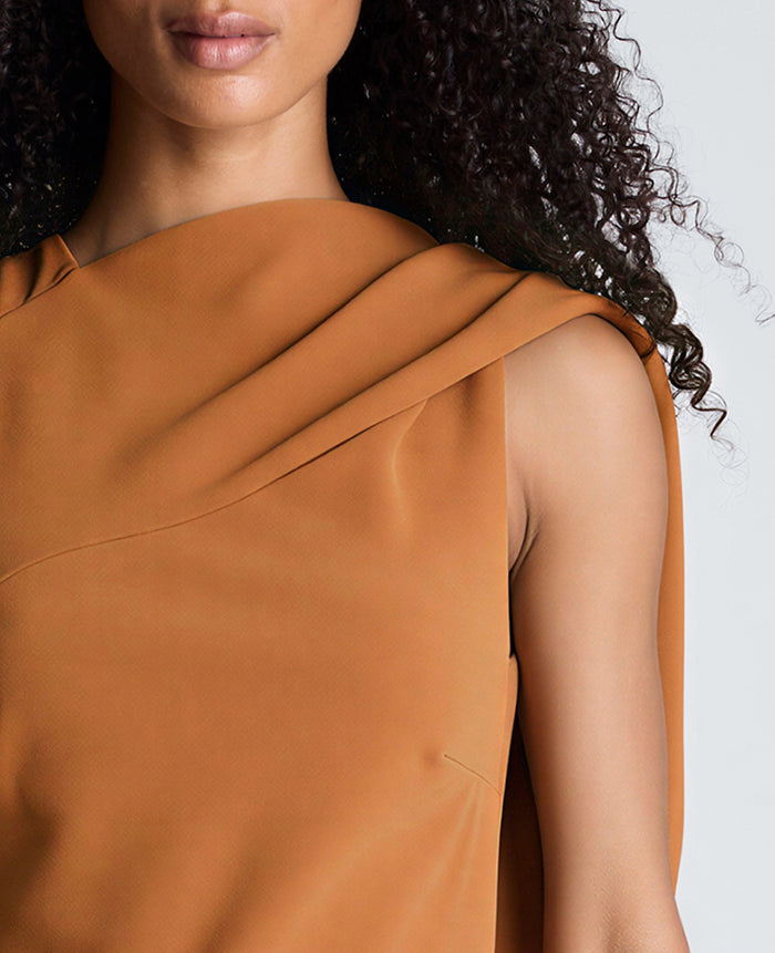 Drape Back Maxi Dress