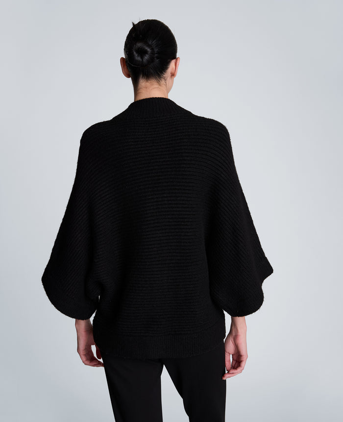 Elbow Sleeve Doleman Zip Cardigan