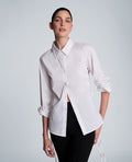 Fitted Button Front Shirt with Tie Up Sides