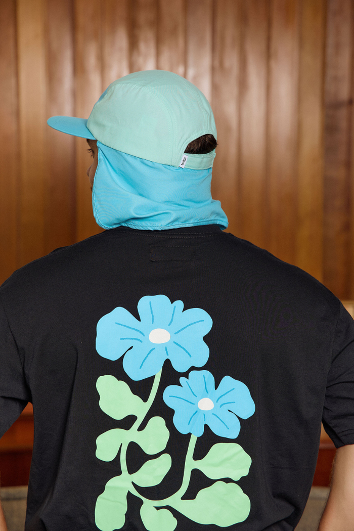 Flap Hat in Blue