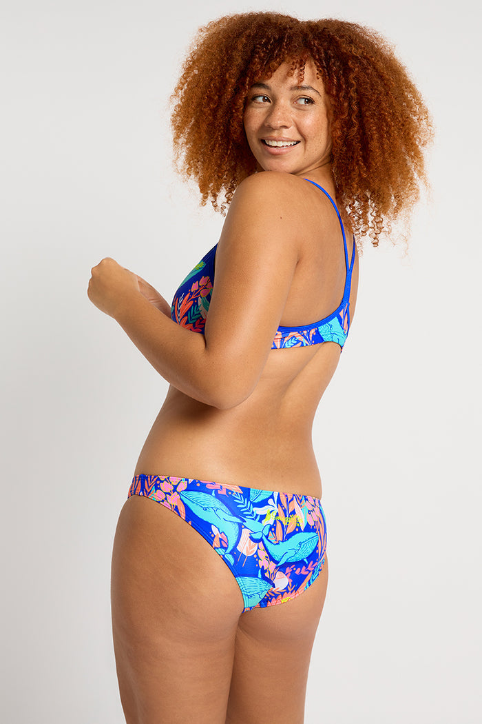 Blue Whale swim top lifestyle