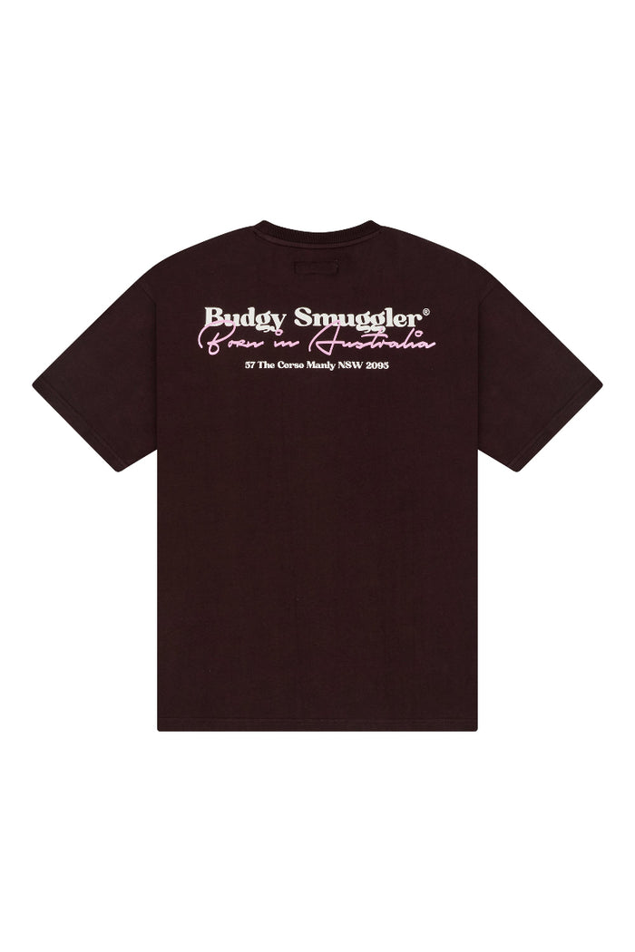 Heavyweight Brown Tee in Budgy