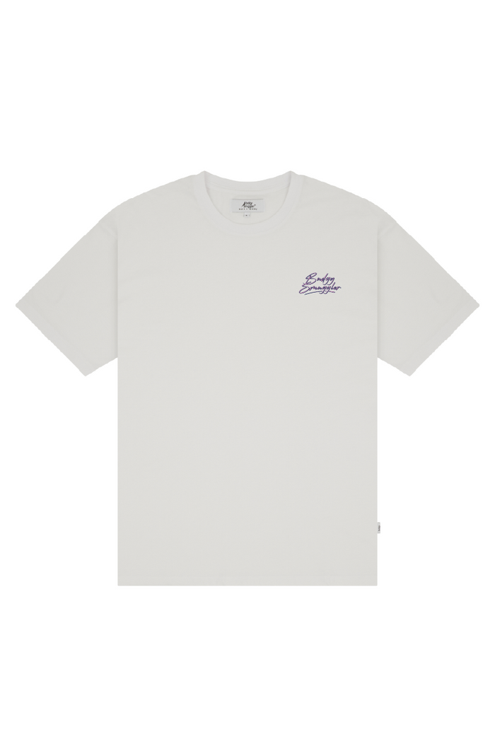 Lightweight White Tee with Peak Performance