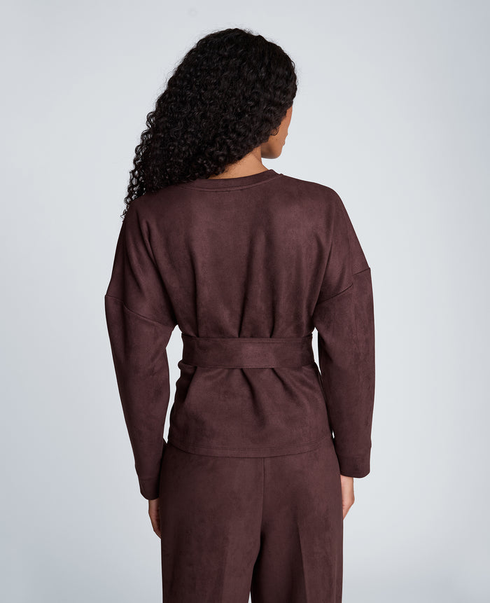 Long Sleeve Crew Neck with Belt