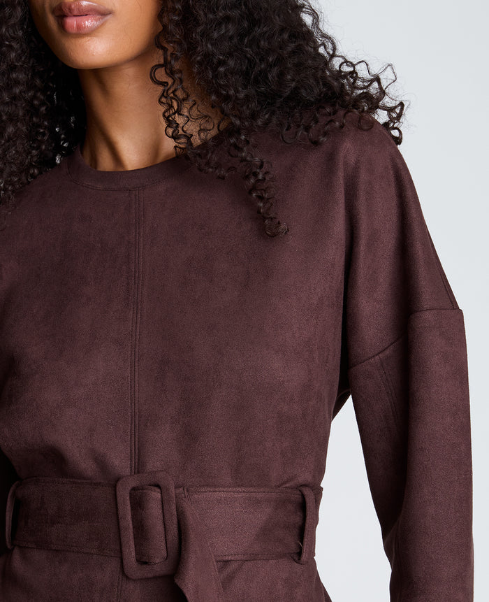 Long Sleeve Crew Neck with Belt