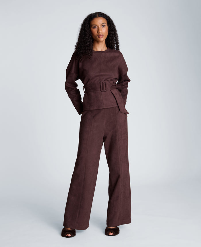 Long Sleeve Crew Neck with Belt