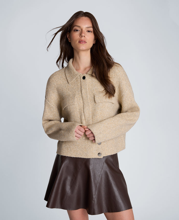 Long Sleeve Utility Collar Jacket
