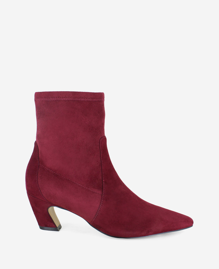 Odelle Suede Side Zip Point Toe Boot