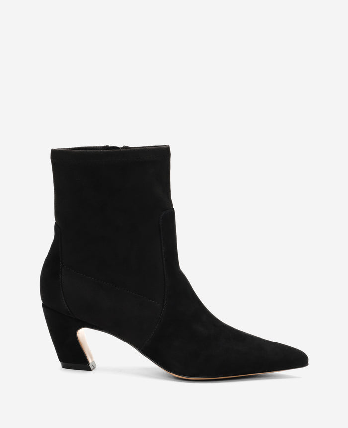 Odelle Suede Side Zip Point Toe Boot