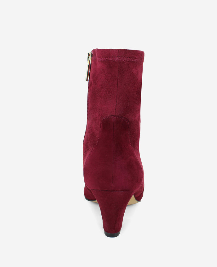 Odelle Suede Side Zip Point Toe Boot