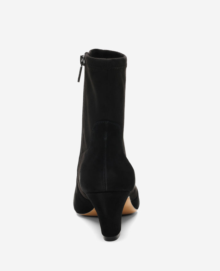 Odelle Suede Side Zip Point Toe Boot