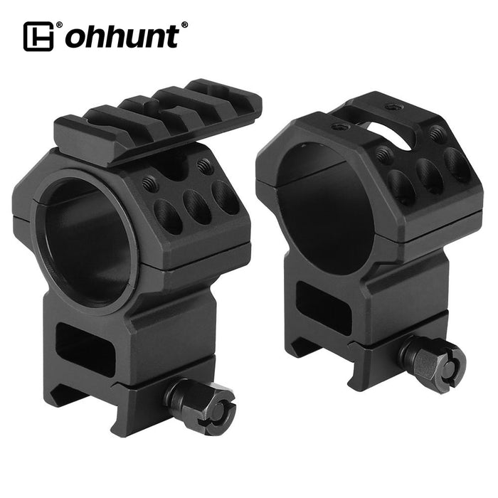 ohhunt 1 inch 30mm Scope Rings with Picatinny Rail on Top High Profile