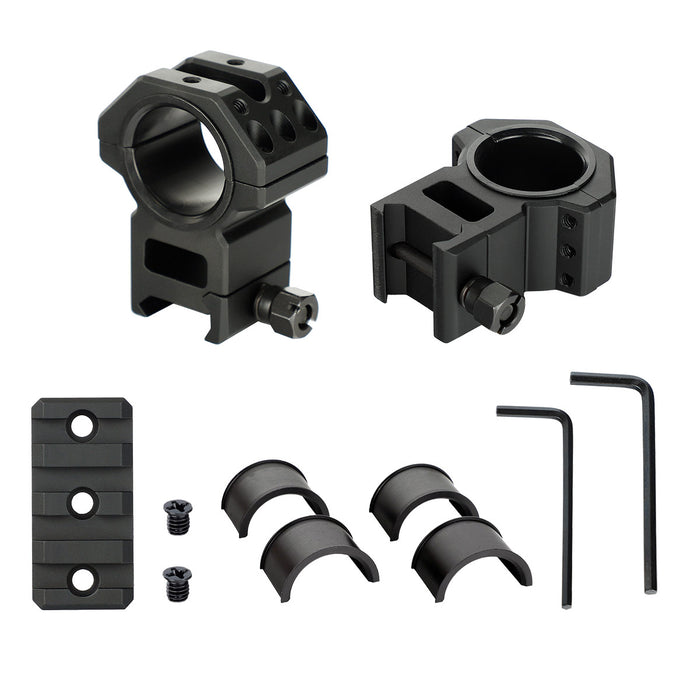 ohhunt 1 inch 30mm Scope Rings with Picatinny Rail on Top High Profile