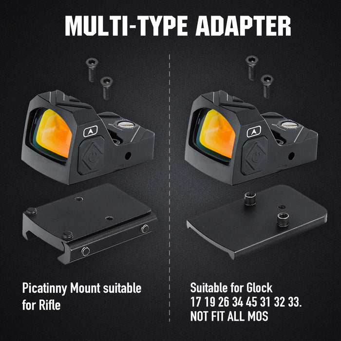 ohhunt® 2 MOA Shake Awake Micro Red Dot Sight with RMR Footprint Mount- E Model