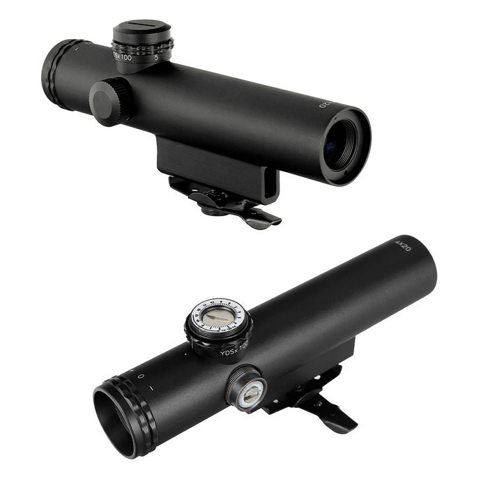 ohhunt® 4x20 Carry Handle Optic Compact Rifle Scope with BDC Turret