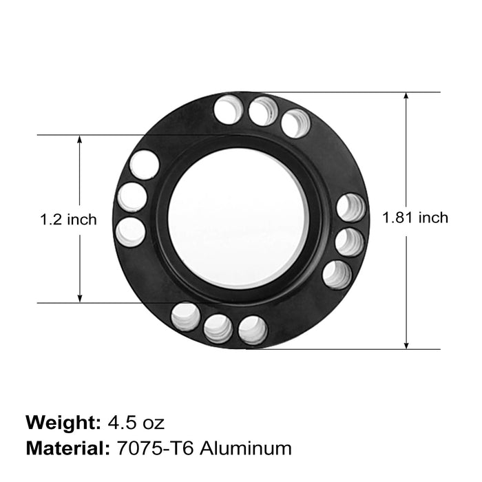 ohhunt® 7075-T6 Aluminum AR15 Barrel Nut for 1.8" Large Diameter Handguard