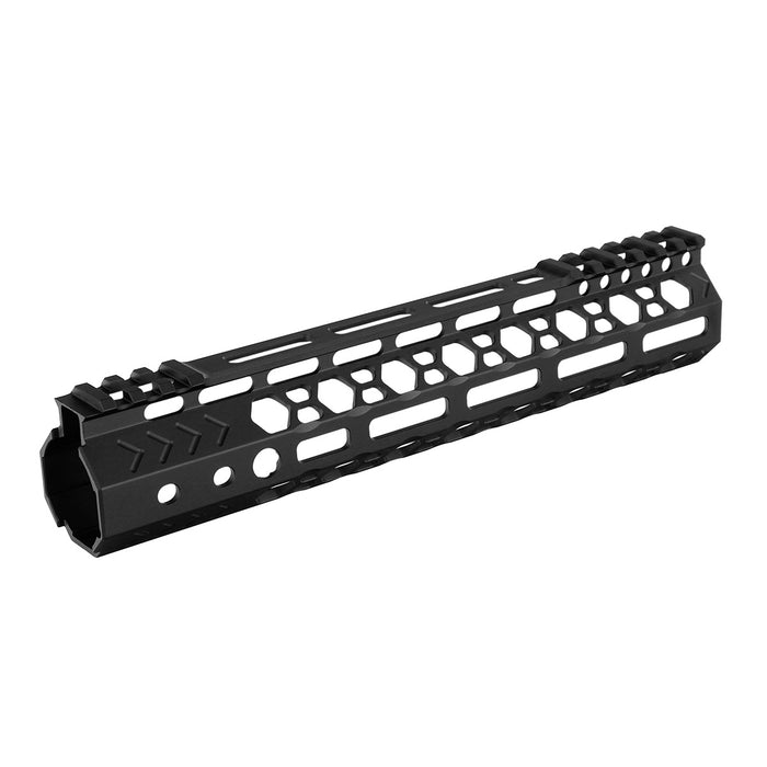 ohhunt AR-15 10" Ultra Light Hex Free Float M-lok Handguard with Steel Barrel Nut