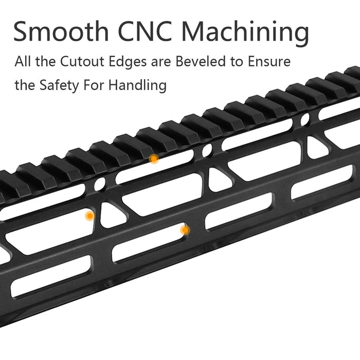 ohhunt® AR-15 M-lok Free Float Handguard Slim & Lightweight 7" 9" 10" 11" 12" 13.5" 15" 17"