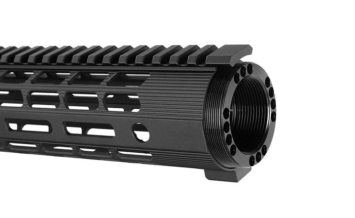 ohhunt® AR10 LR-308 Handguard M-lok Free Float Ultra Light with Barrel Nut 10" 12" 15" 17"