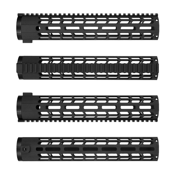 ohhunt® AR10 LR-308 Handguard M-lok Free Float Ultra Light with Barrel Nut 10" 12" 15" 17"