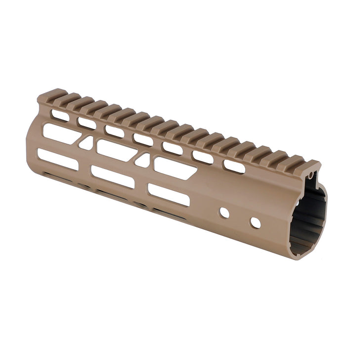 ohhunt AR15 Desert Tan M-lok Handguard with Steel Barrel Nut