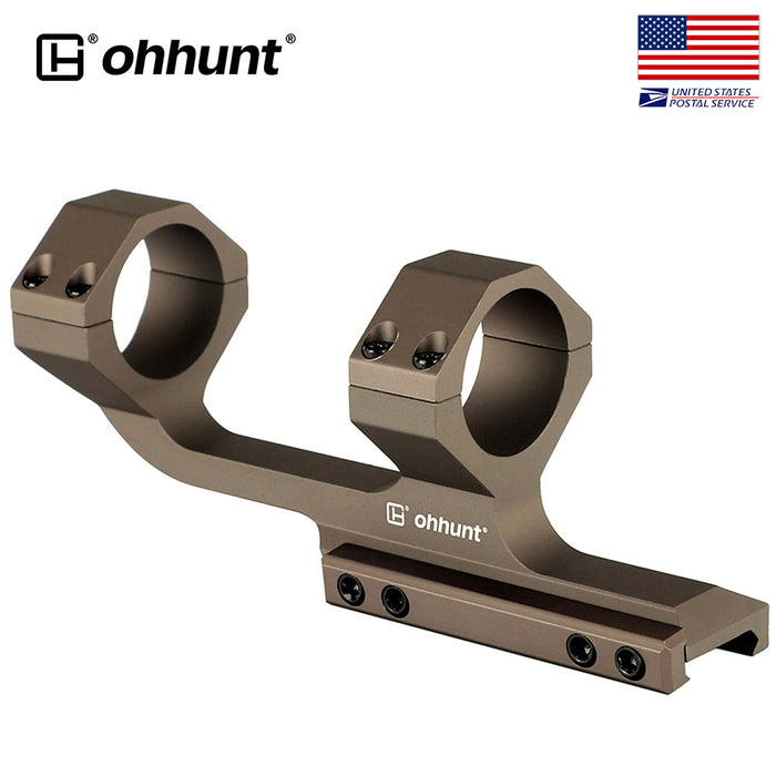 ohhunt High Profile 30mm Picatinny Cantilever Mounts with Reducer - Tan