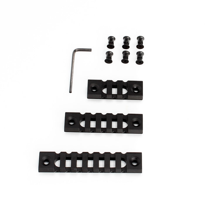 ohhunt Keymod Picatinny Rail Section Aluminum 3 Pcs - 3 Slot 5 Slot 7 Slot