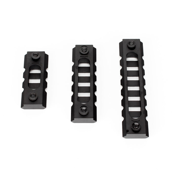 ohhunt Keymod Picatinny Rail Section Aluminum 3 Pcs - 3 Slot 5 Slot 7 Slot