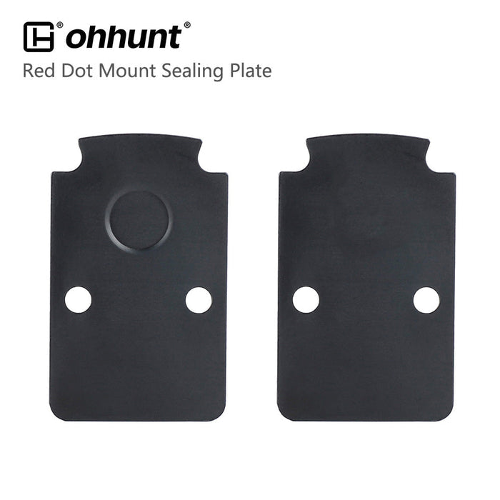 ohhunt® Red Dot Mount Anti Flicker Sealing Plate Kit Compatible with RMR SRO Footprint Optics for Glock