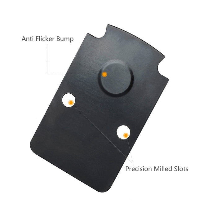 ohhunt® Red Dot Mount Anti Flicker Sealing Plate Kit Compatible with RMR SRO Footprint Optics for Glock