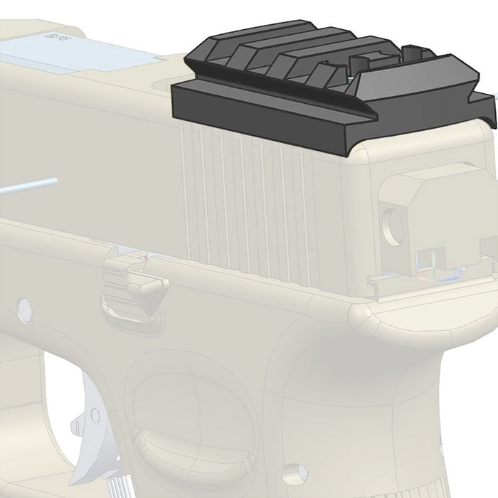 ohhunt® Red Dot Mount Plate for Pistol GLock Compatible with RMR RMS Doctor OTW Bushnell Trophy TRS-25