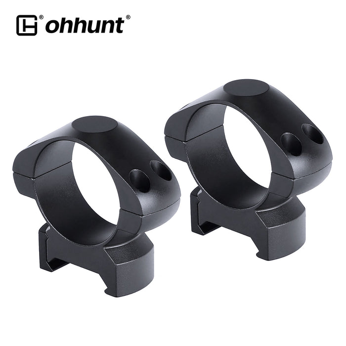 ohhunt® Steel 30mm Picatinny Scope Rings - Low Profile 0.28"