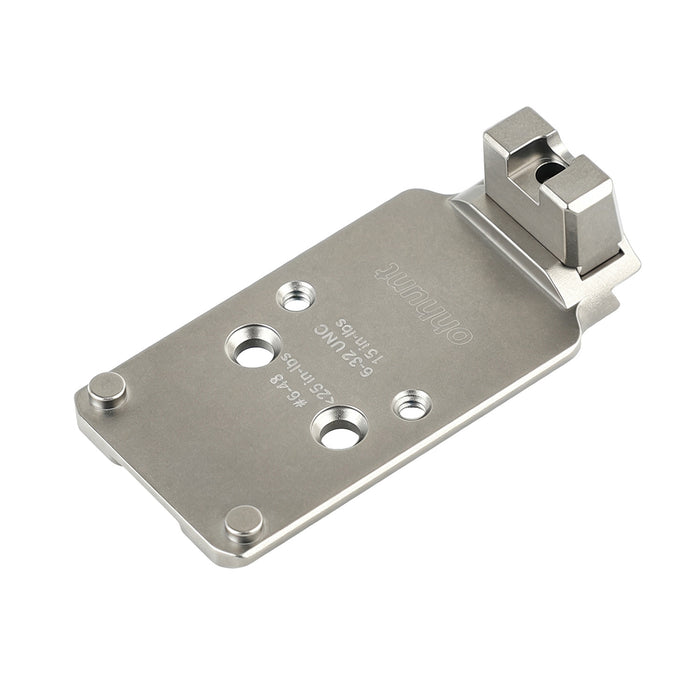 ohhunt® Titanium Adapter Plate RMR Footprint for 1911 DS/A14B Equipped with the AOS