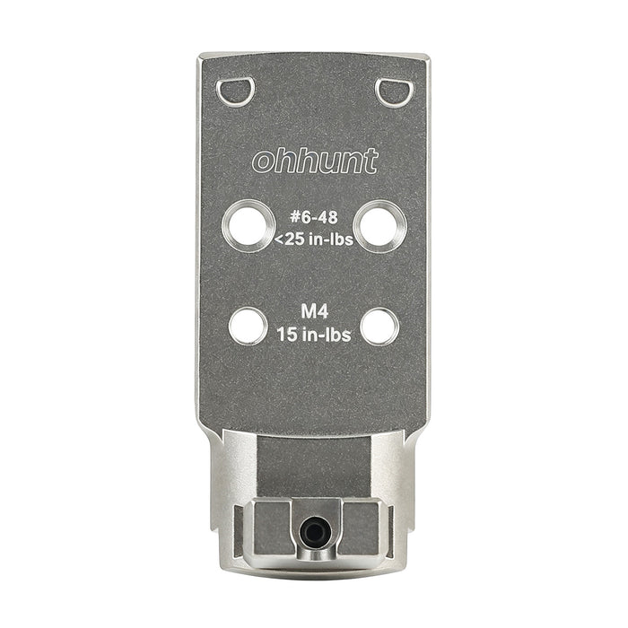 ohhunt® Titanium Adapter Plate RMSc Footprint for 1911 DS (A14B) equipped with the AOS Compatible with Holosun 407K/507K