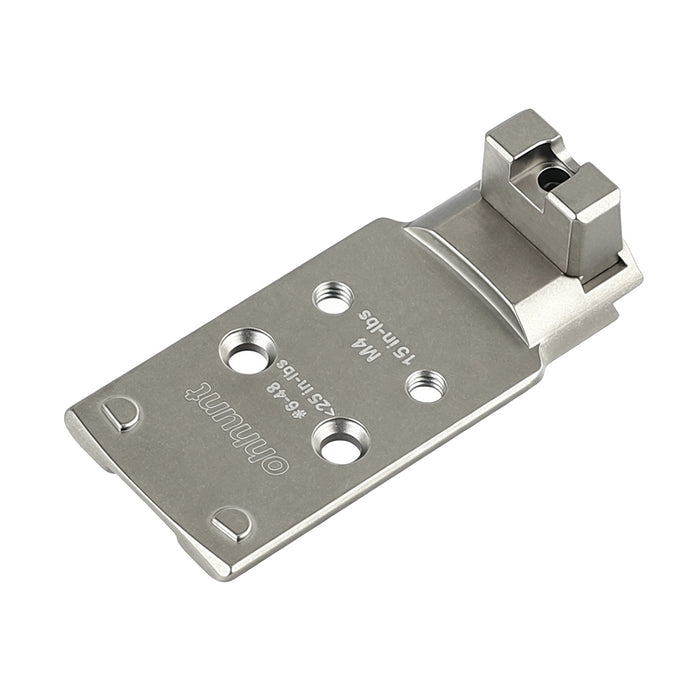 ohhunt® Titanium Adapter Plate RMSc Footprint for 1911 DS (A14B) equipped with the AOS Compatible with Holosun 407K/507K