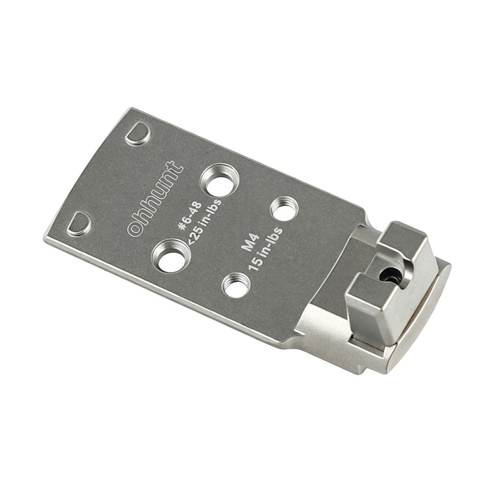 ohhunt® Titanium Adapter Plate RMSc Footprint for 1911 DS (A14B) equipped with the AOS Compatible with Holosun 407K/507K