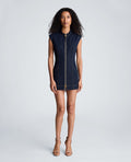 Padded Shoulder Mini Dress