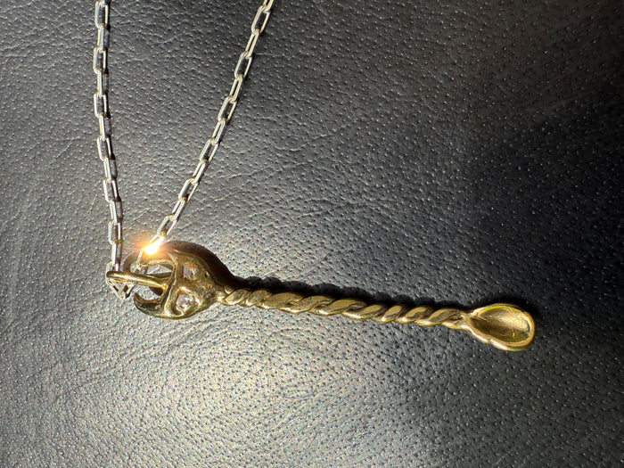 Plutonia Blue Disco Devil Spoon Necklace