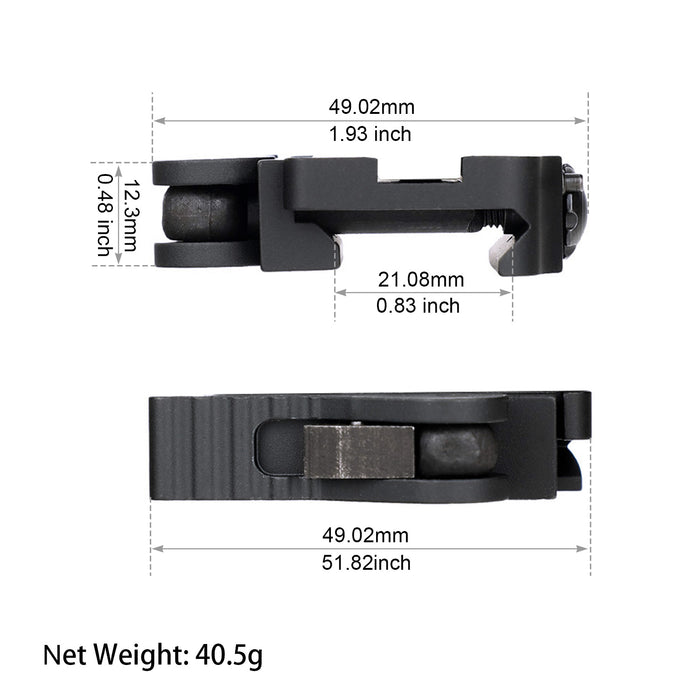 Quick Detach QD Picatinny Riser Mount