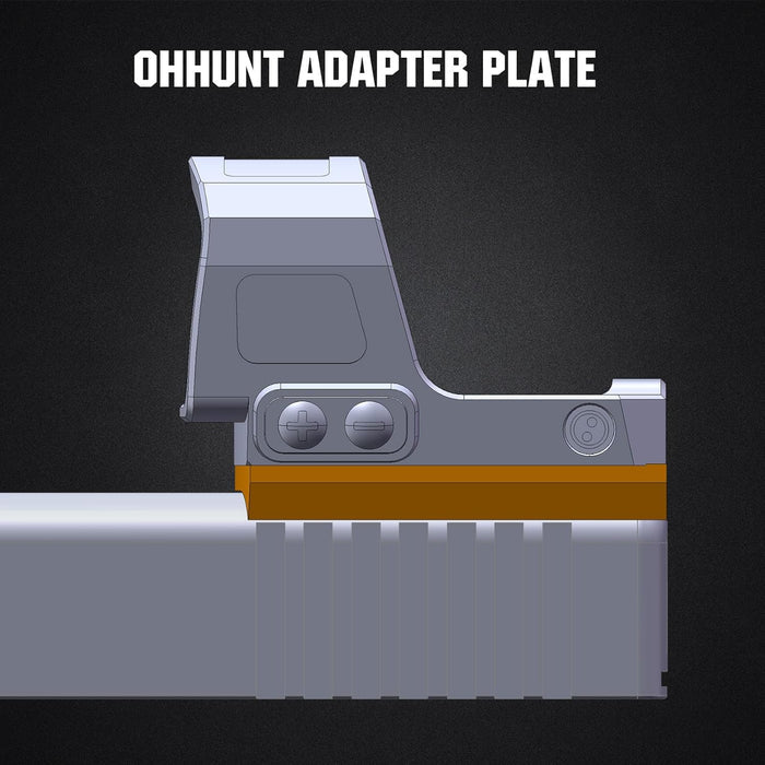 Red Dot Adapter Plate Compatible with RMR Footprint Red Dot Holosun 407C/507C/508T for Glock