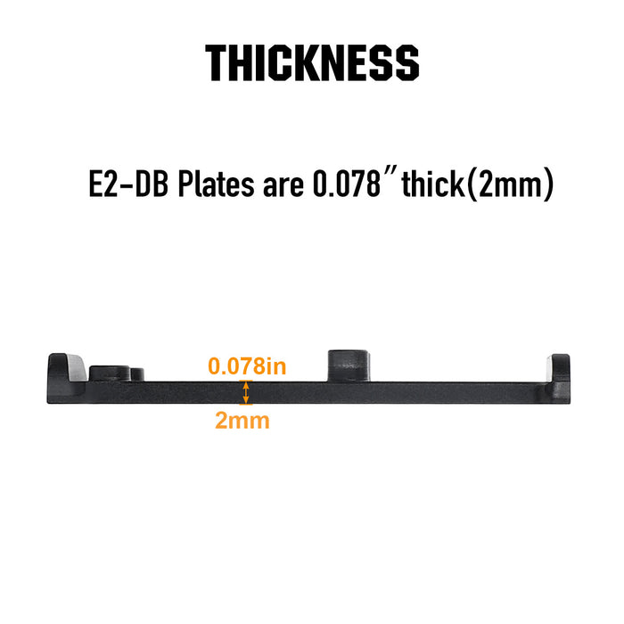 Red Dot Adapter Plate for Glock 17 19 Mos Compatible with RMR Footprint Optic Holosun 407/507C/508T/RMR/SRO