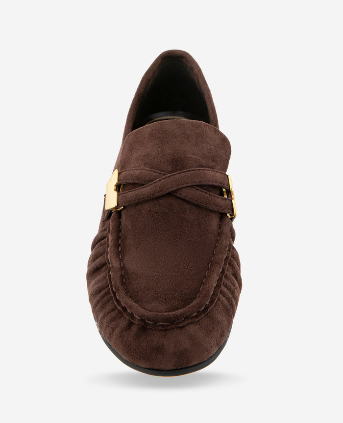 Remi Suede Pleated Toe Loafer