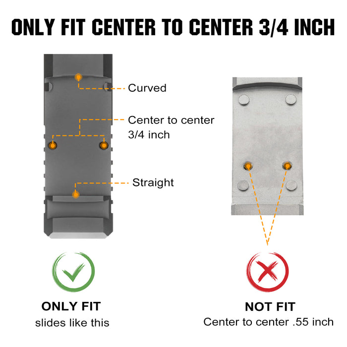 RMR to RMSc Adapter Plate fit RMR Cut Slide Without Thread Post Compatible with Holosun 407K/507K/EPS Carry/EPS/RomeoZero